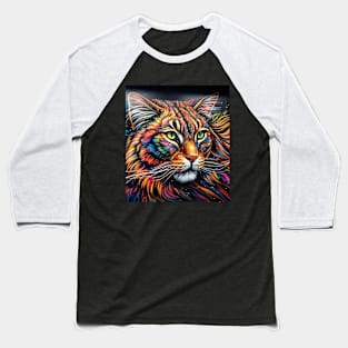 Graffiti Cat  Art Baseball T-Shirt